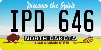 ND license plate IPD646
