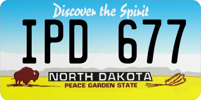 ND license plate IPD677
