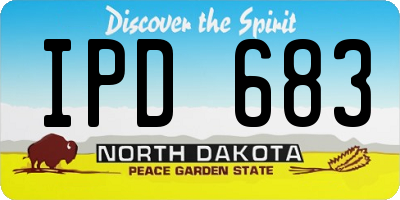 ND license plate IPD683