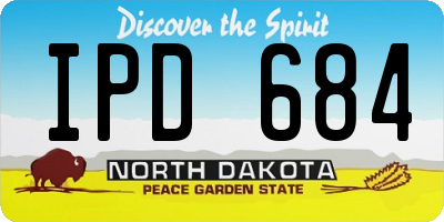 ND license plate IPD684