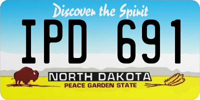 ND license plate IPD691