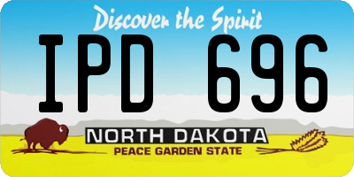 ND license plate IPD696