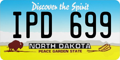 ND license plate IPD699