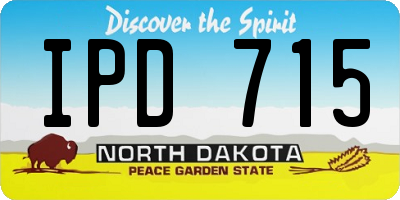 ND license plate IPD715
