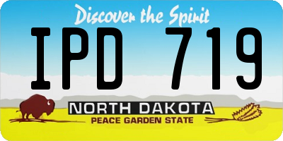 ND license plate IPD719