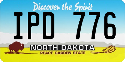 ND license plate IPD776