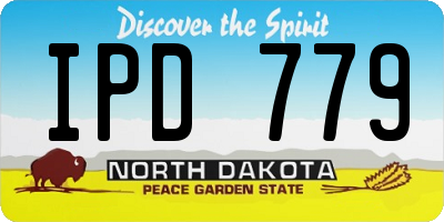 ND license plate IPD779