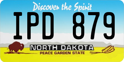 ND license plate IPD879