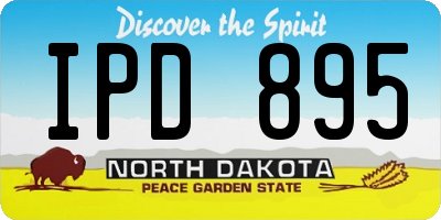 ND license plate IPD895