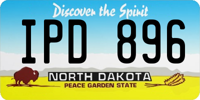 ND license plate IPD896
