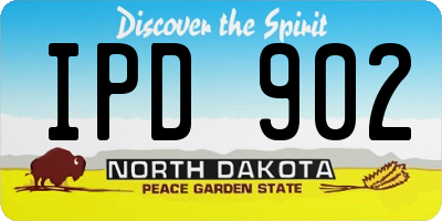 ND license plate IPD902