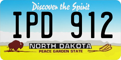 ND license plate IPD912