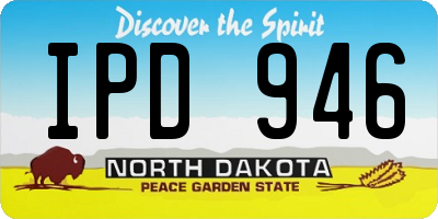 ND license plate IPD946