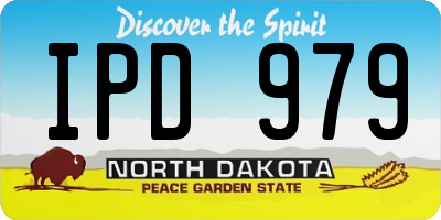 ND license plate IPD979