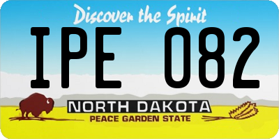 ND license plate IPE082