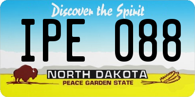 ND license plate IPE088