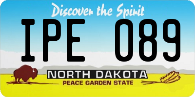 ND license plate IPE089
