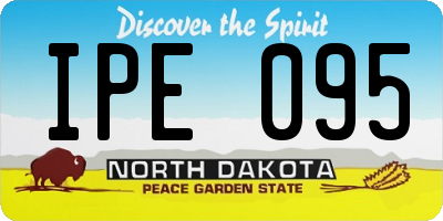 ND license plate IPE095