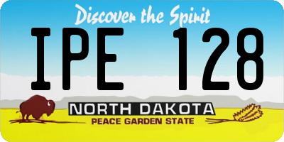 ND license plate IPE128