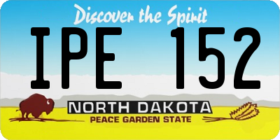 ND license plate IPE152