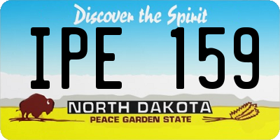 ND license plate IPE159