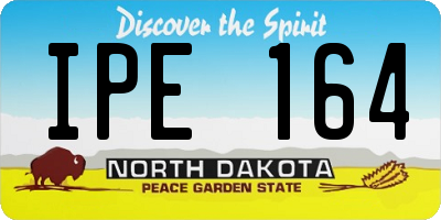 ND license plate IPE164
