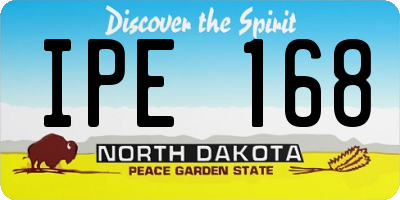ND license plate IPE168