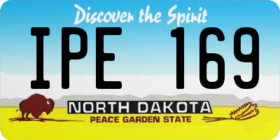 ND license plate IPE169