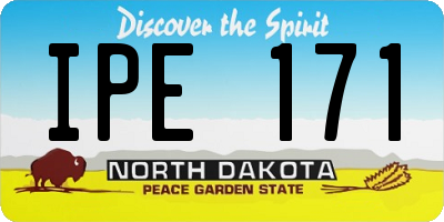 ND license plate IPE171