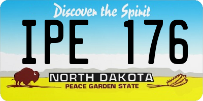 ND license plate IPE176