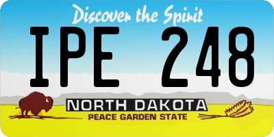 ND license plate IPE248