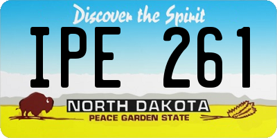 ND license plate IPE261
