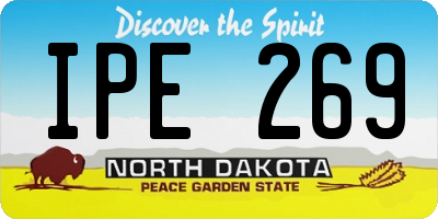 ND license plate IPE269