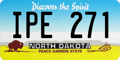 ND license plate IPE271