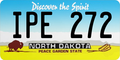 ND license plate IPE272