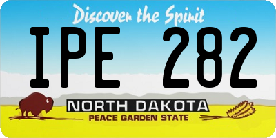ND license plate IPE282
