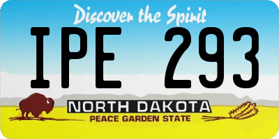 ND license plate IPE293