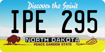 ND license plate IPE295