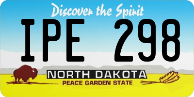 ND license plate IPE298