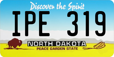 ND license plate IPE319