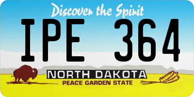 ND license plate IPE364