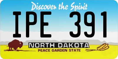 ND license plate IPE391