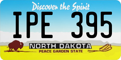 ND license plate IPE395