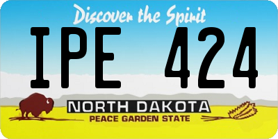 ND license plate IPE424