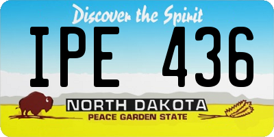 ND license plate IPE436