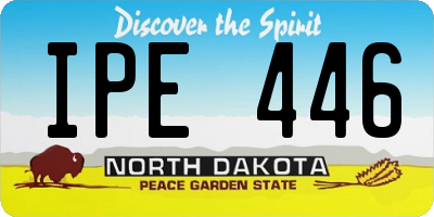 ND license plate IPE446