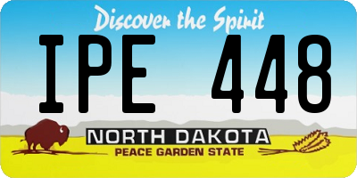 ND license plate IPE448