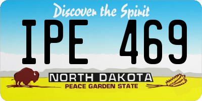 ND license plate IPE469