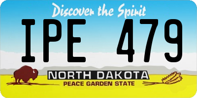 ND license plate IPE479