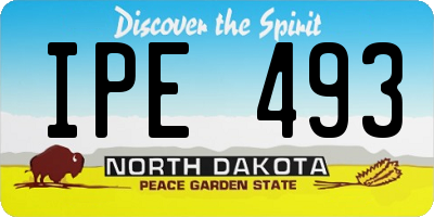 ND license plate IPE493